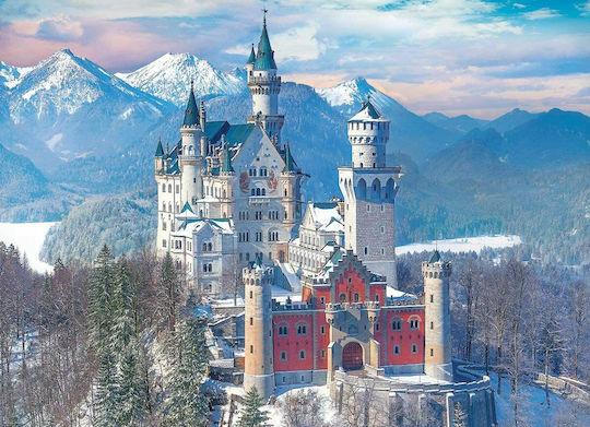HDR-Neuschwanstein in Winter Puzzle 2D 1000pcs