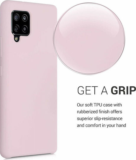 KWmobile Flexible Rubber Back Cover Σιλικόνης Ροζ (Galaxy A42)