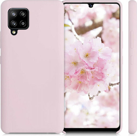 KWmobile Flexible Rubber Back Cover Σιλικόνης Ροζ (Galaxy A42)