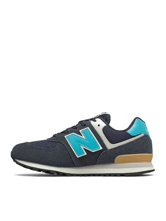 New Balance 574 Kids Sneakers for Boys with Laces Gray