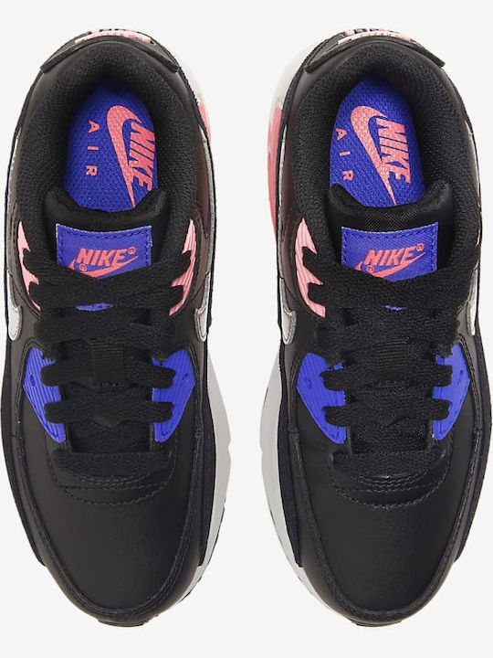 Air Max 90 Детски маратонки Low Черно / Металическо Сребро