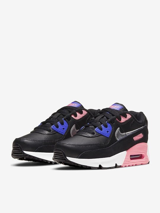 Air Max 90 Детски маратонки Low Черно / Металическо Сребро