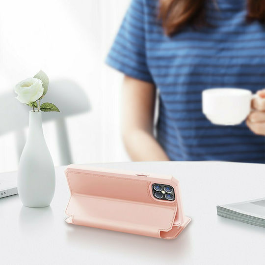 Dux Ducis Skin Pro Book Piele artificială Roz (iPhone 12 Pro Max)