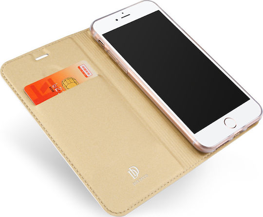 Dux Ducis Skin Pro Book Δερματίνης Χρυσό (iPhone 12 / 12 Pro)
