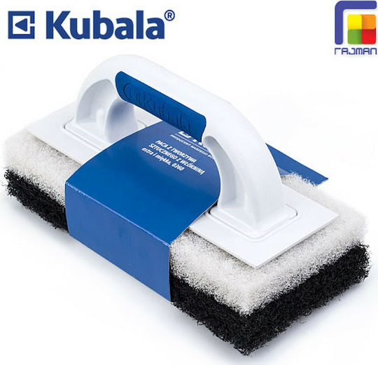 Kubala Plastic Spatula with Cleaning Sponge for Tiles 120x250mm 0360 Hand Sander with Plastic Handle