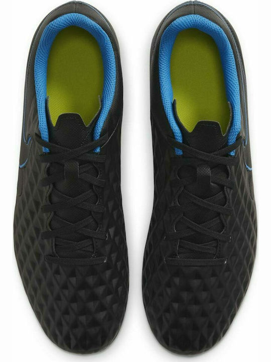 Nike Tiempo Legend 8 Club FG MG Low Football Shoes with Cleats Black