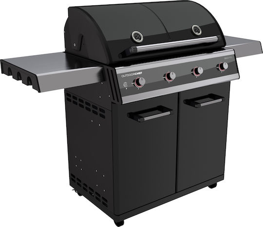 Outdoorchef Dualchef 425 G Ψησταριά Υγραερίου Μαντεμένιας Σχάρας 81.2x44εκ. με 4 Εστίες 16kW