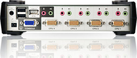 Aten CS1734B-AT-G Comutator KVM și de Date cu Audio USB USB 2.0 VGA