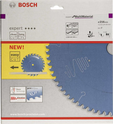 Bosch 2608642493 Cutting Disc Wood 216mm with 64 Teeth 1pcs