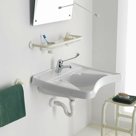 Ponte Giulio 130 Series Plastic Siphon Sink Flexible with Length 67.5cm White