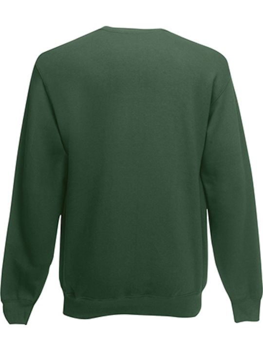 Fruit of the Loom Classic Set-In Men's Long Sleeve Promotional Sweatshirt Bottle Green