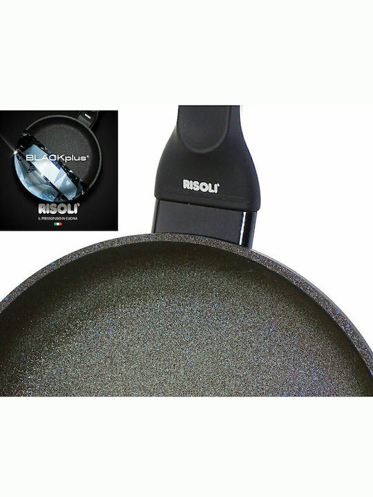Risoli Blackplus Pan made of Cast Aluminum with Non-Stick Coating Black 28cm