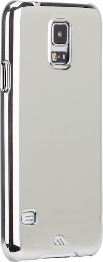 Case-Mate Back Cover Πλαστικό Ασημί (Galaxy S5)