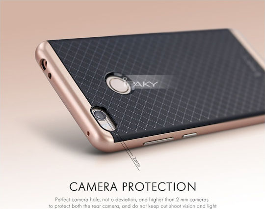 iPaky Hybrid Back Cover Πλαστικό Μαύρο