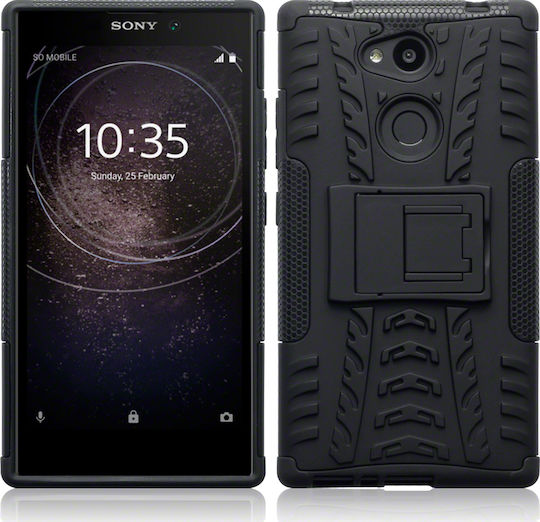 Terrapin Rugged Armor Back Cover Πλαστικό Μαύρο (Xperia L2)