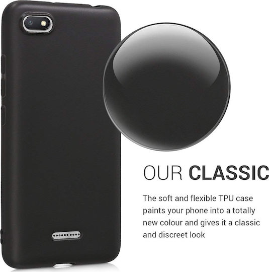 KWmobile TPU Back Cover Σιλικόνης Μαύρο (Redmi 6a)