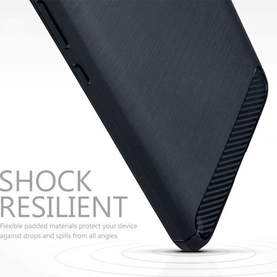 Terrapin Carbon Fibre Back Cover Σιλικόνης Μαύρο (Huawei Mate 20)
