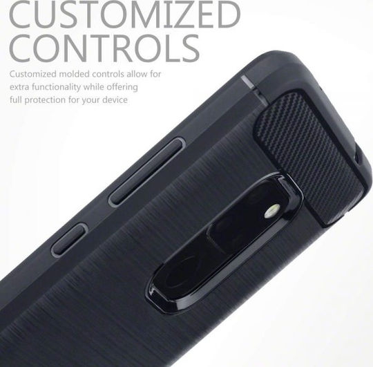 Terrapin Carbon Fibre Back Cover Σιλικόνης Μαύρο (Huawei Mate 20)