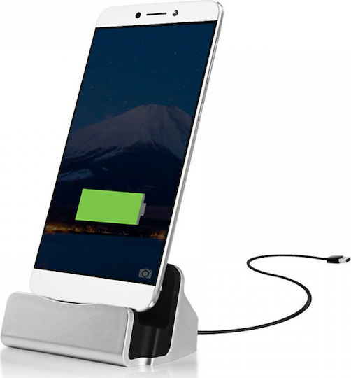 Charging Stand and Cable micro USB in White color (XBX-01)