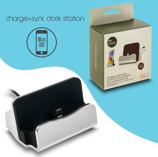 Charging Stand and Cable micro USB in White color (XBX-01)