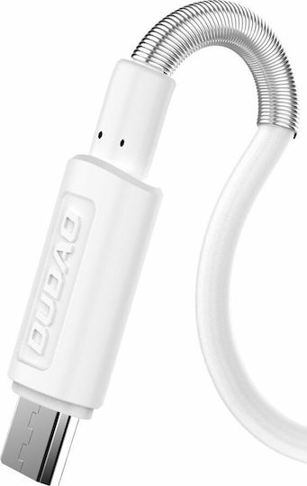 Dudao Φορτιστής με 2 Θύρες USB-A και Καλώδιο Lightning Λευκός (A2EU)