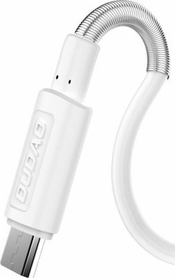 Dudao Φορτιστής με 2 Θύρες USB-A και Καλώδιο micro USB Λευκός (A2EU)