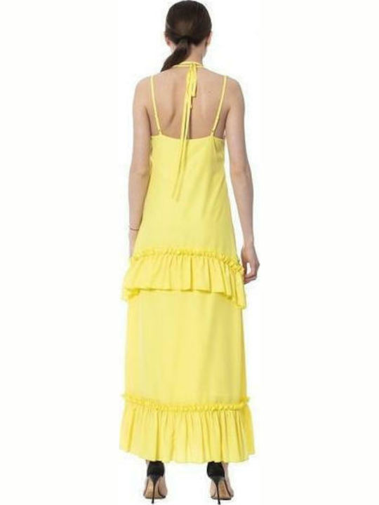 Silvian Heach Summer Maxi Dress Yellow