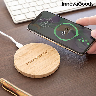 InnovaGoods Ασύρματος Φορτιστής (Qi Pad) Καφέ (V0103115)