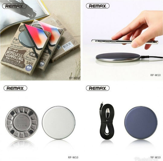 Remax Wireless Charger (Qi Pad) 5W Blue (RP-W10)