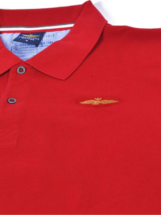 Polo-Piqué-Bluse in klassischer Linie PO832 - Rot