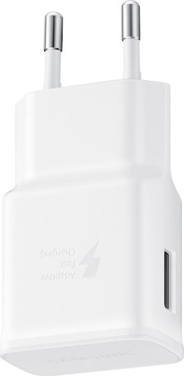 Samsung Ladegerät Ohne Kabel mit USB-A-Anschluss 15 W Quick Charge 2.0 Weiß (EP-TA20)