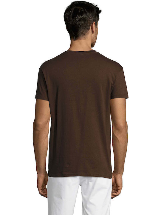 Sol's Regent Men's Short Sleeve Promotional T-Shirt Chocolat