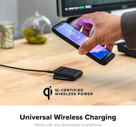 Mophie Ασύρματος Φορτιστής (Qi Pad) 5W Μαύρος (409901794)