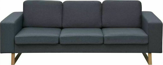 Dreisitzer Sofa Grau 200x82x76cm