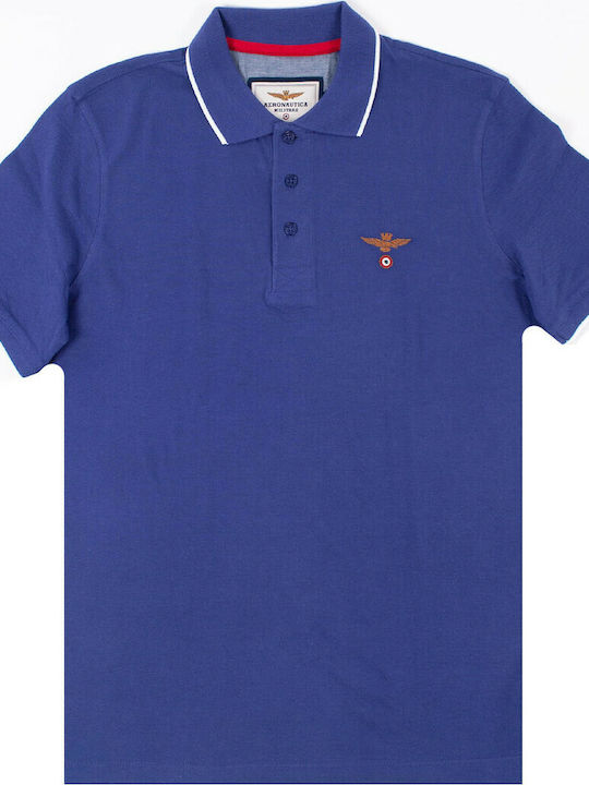 Aeronautica Militare Polo by the serie M.C. - PO1308 Blue/ Purple