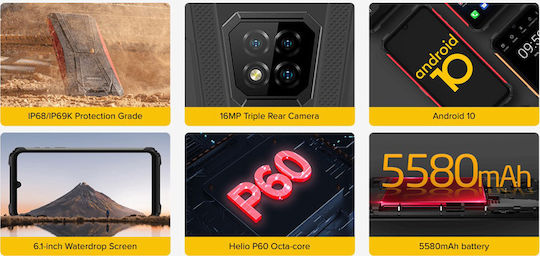 Ulefone Armor 8 Dual SIM (4/64GB) Устойчив Смартфон Черен