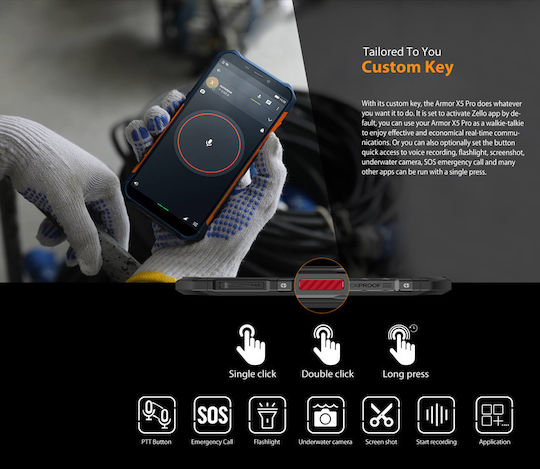 Ulefone Armor X5 Pro Dual SIM (4GB/64GB) Ανθεκτικό Smartphone Μαύρο
