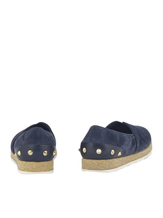 Fun Race Anatomic Women's Slip-Ons Leather Navy Blue