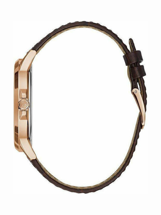 GC Watches Ρολόι Μπαταρίας με Δερμάτινο Λουράκι