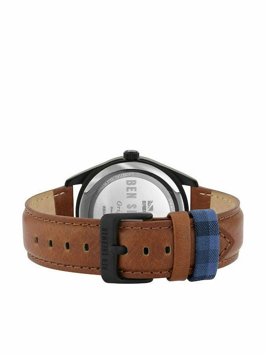 Ben Sherman Carnaby Мъжки часовник на батерия с кожена каишка Ben Sherman Carnaby Мъжки часовник на батерия с кожена каишка