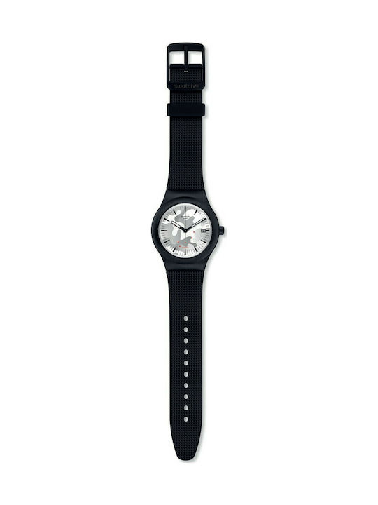 Swatch Sistem Kamu Ρολόι Αυτόματο με Καουτσούκ Λουράκι