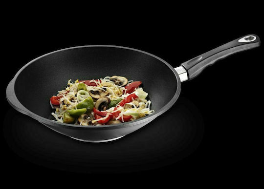 AMT Gastroguss Wok made of Aluminum with Non-Stick Coating 32cm