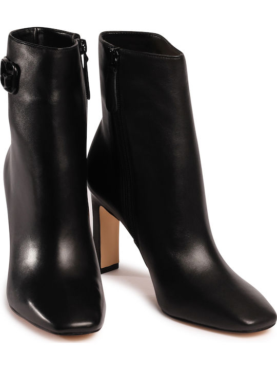 Guess Women's Leather High Heel Boots Black