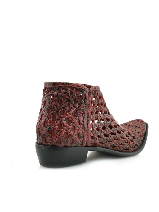 Gioseppo Ayden Leather Women's Ankle Boots Burgundy