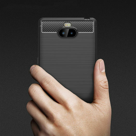 Hurtel Back Cover Σιλικόνης Μαύρο (Xperia 10 Plus)