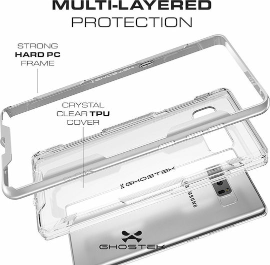 Ghostek Cloak 3 Slim Back Cover Silicone Silver (Galaxy Note 8)
