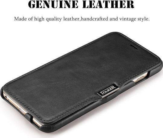 iCarer Vintage Folio Book Δερματίνης Μαύρο (iPhone 6 Plus / 6s Plus)