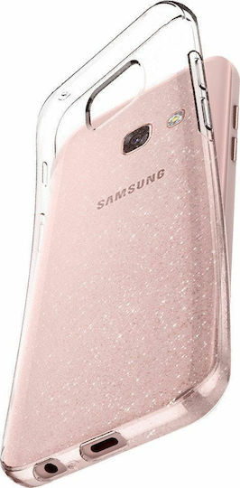 Spigen Liquid Crystal Glitter Задна корица Силикон Прозрачен (Galaxy A3 2017)