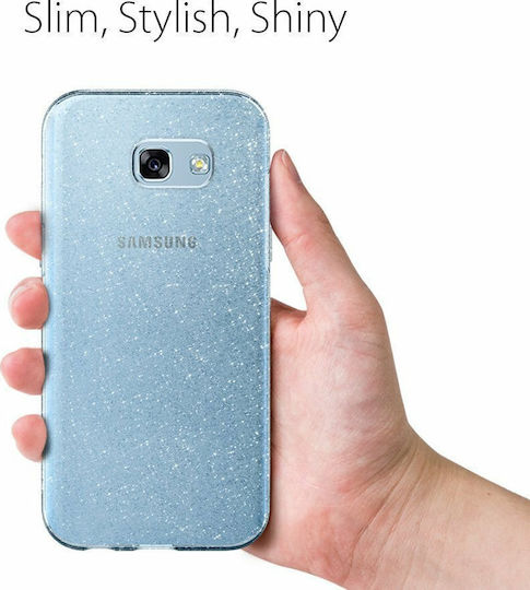 Spigen Liquid Crystal Glitter Задна корица Силикон Прозрачен (Galaxy A3 2017)