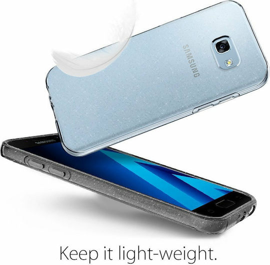 Spigen Liquid Crystal Glitter Задна корица Силикон Прозрачен (Galaxy A3 2017)